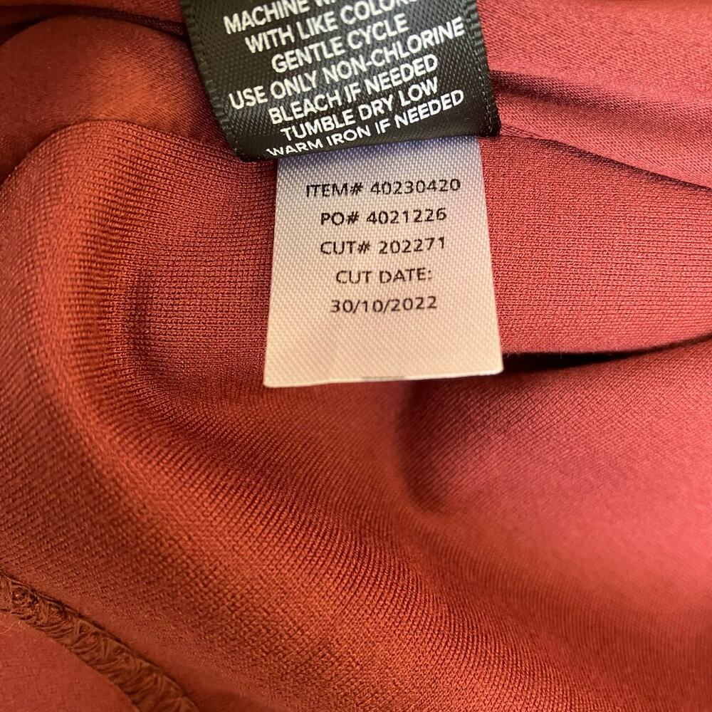 Torrid Sz 1 / 1X Studio Luxe Ponte Vest Maroon Burgundy Tailored Preppy Career - Picture 14 of 15